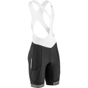 Louis Garneau, Women's CB Neo Power Cycling Bib with Padded Chamois, Black/White, Large