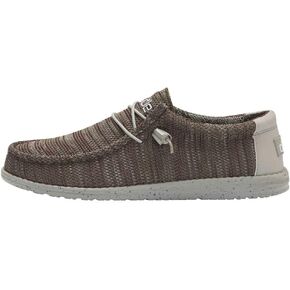 Hey Dude Men's Wally Sox Ice Grey Size 12| Men's Loafers | Men's Slip On Shoes | Comfortable & Light-Weight