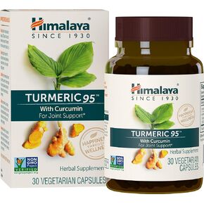 Himalaya Turmeric 95 with Curcumin for Healthy Joint Support and Optimum Flexibility & Mobility, 600 mg, 60 Capsules, 2 Month Supply