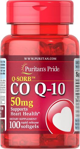 Puritan's Pride Q-Sorb CoQ10 100mg, Supports Heart Health, 60 Rapid Release Softgels, 60 ct in Kuwait