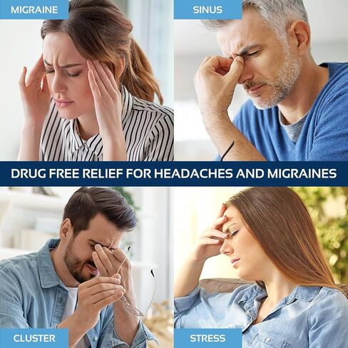 2 Pack Migraine Relief Ice Head Wrap Headache and Migraine Hat | Cold Gel Head Ice Pack with Face and Eye Mask Compress for Cooling Migraine Relief - Tension Headache Relief, Sinus Pressure Relief in Kuwait