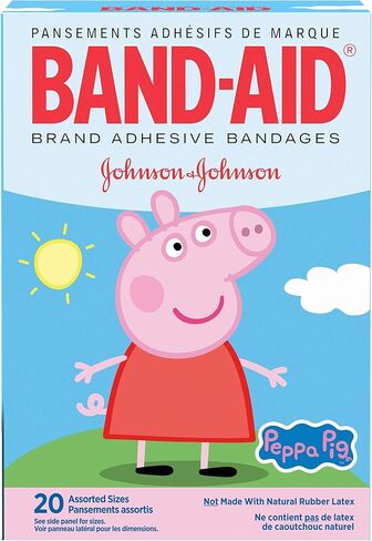 Band-Aid Brand Adhesive Bandages for Minor Cuts & Scrapes, Wound Care Featuring Pinkfong Baby Shark Characters for Kids and Toddlers, Assorted Sizes 20 ct in Saudi Arabia