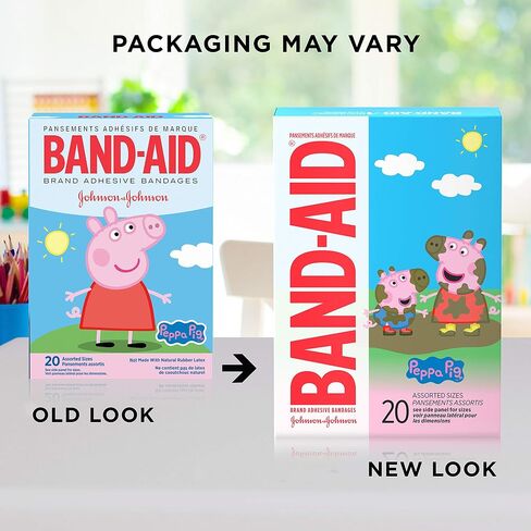 Band-Aid Brand Adhesive Bandages for Minor Cuts & Scrapes, Wound Care Featuring Pinkfong Baby Shark Characters for Kids and Toddlers, Assorted Sizes 20 ct in Saudi Arabia