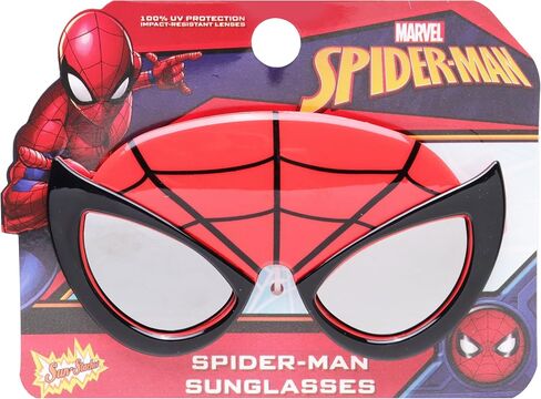 Sun-Staches Marvel Spider-Man Official Lil Characters Child Sunglasses Costume Accessory UV 400 Lenses, Red Web Mask, One Size Fits Most Kids in Saudi Arabia