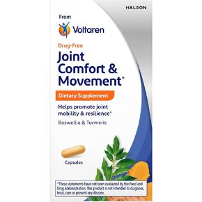 Joint Comfort and Movement Dietary Supplement from Voltaren, with Boswellia and Turmeric for Joint Support, Movement and Flexibility – 30 Count Bottle