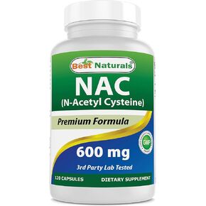 Best Naturals NAC N-Acetyl-Cysteine 600 mg 250 Capsules