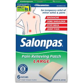 رقعة تخفيف الألم من Salonpas - عبوتين (140 رقعة × 2 إجماليًا)