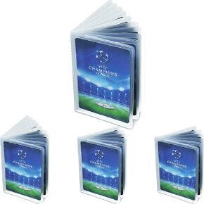 4 Packs 6 Page Wallet Insert Plastic Credit Card Holder Wallet Credit Card Sleeves Transparent Clear Picture Holder for Men Women Wallet Photo Insert for Bifold or Trifolds