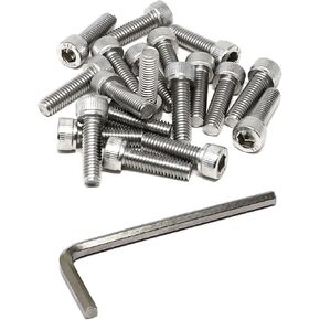 iexcell 100 Pcs M3 x 30/35/40/45/50 Stainless Steel 304 Hex Socket Head Cap Screws Bolts Assortment Kit