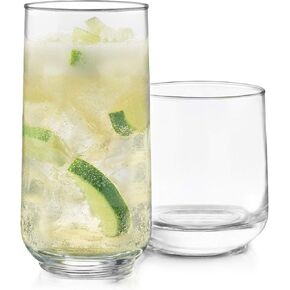 Libbey Ascent 16-Piece Tumbler and Rocks Glass Set