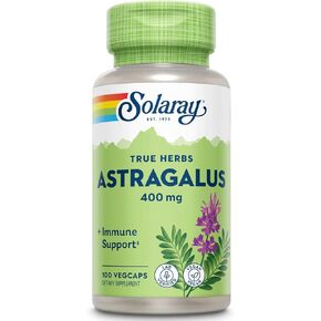 SOLARAY Astragalus Root 400mg | Healthy Immune Function & Stress Support | Adaptogen Herb | Non-GMO, Vegan & Lab Verified | 100 VegCaps | Pack of 2