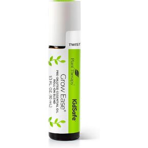 Plant Therapy KidSafe Grow Ease Essential Oil Blend Pre-Diluted Roll-On 10mL (1/3 oz) 100% Pure, Therapeutic Grade