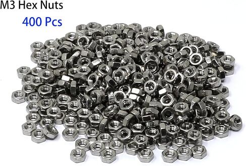 iexcell 100 Pcs M3 x 30/35/40/45/50 Stainless Steel 304 Hex Socket Head Cap Screws Bolts Assortment Kit in Kuwait