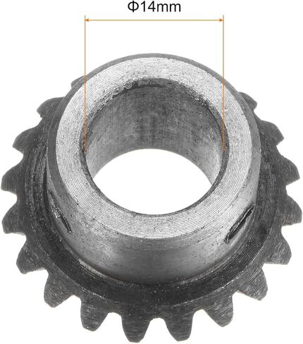 HARFINGTON 2 قطعة ترس مشطوف 1 متر 20 سن 10 مم ثقب العمود 1:1 ترس مشطوف مدبب 45 # فولاذ 1.5 وحدة ترس توجيه 90 درجة، للدوران الميكانيكي للأجهزة in Kuwait