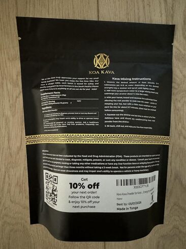 Tongan Kava Kava Root Powder – Noble Pouni ONO Kava Tea Drink for Relaxation and Good Vibes, Source Directly from Vava'u by Koa Kava, 8 Oz. in Kuwait