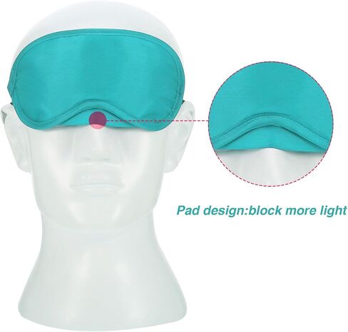 30 Pieces Blindfold Eye Cover Sleep Mask for Games Party Sleeping Travel with Nose Pad and Adjustable Strap (Black) in Kuwait