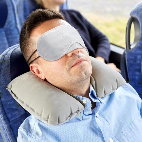 30 Pieces Blindfold Eye Cover Sleep Mask for Games Party Sleeping Travel with Nose Pad and Adjustable Strap (Black) in Kuwait