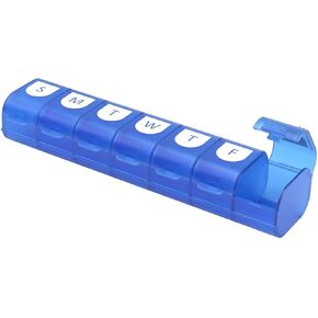 EZY DOSE Weekly (7-Day) Pill Organizer, Vitamin Case, and Medicine Box, 4 Times a Day, Large Compartments, Easy Fill All Compartments at Once