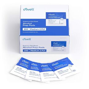Alcohol Wipes, 400 Count | Medical & Professional Sterile Alcohol Prep Pads | Individually Wrapped 2-Ply Antiseptic Alcohol Pads Grreat for Fist Aid Kits & Personal Use | 400 Surgical Alcohol Swabs