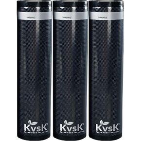 KVSK Vacuum Seal Bags (8"x20', 6 Rolls) - Compatible with FoodSaver, Weston Machines | 3.6mil + 10mil Thickness | Prevent Freezer Burns, Tear-Resistant, Leak-Proof