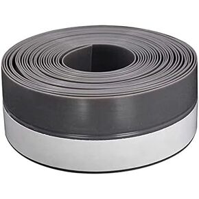 Door Weatherstrip Strong Adhesive Door Bottom Seal Black Rubber Strip 16.4 Feet Length Weather Stripping Door Bottom Seal Strip Door Winddow Sweep Weather Stripping Door Draft Stopper