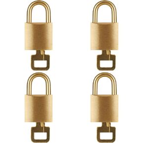 Luggage Lock,WULALACK Small Brass Locks with Keys, 3/4-Inch Body Width Small Padlock, 6-Pack Mini Locks with Same Key