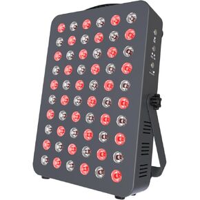 Hooga Red Light Therapy Device for Face, Body. Red Near Infrared 660nm 850nm, 60 Clinical Grade LEDs, High Power Output Panel. Improve Sleep, Pain Relief, Skin Health, Anti-Aging, Energy, Recovery.