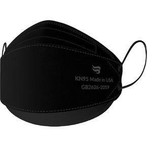 Breatheze KN95 Face Masks Made in USA - Face Masks Disposable KN95 Mask - FDA Registered KN95 Masks