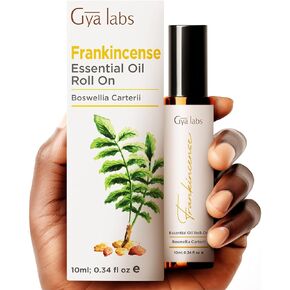 Gya Labs Frankincense Essential Oil Roll On (0.34 fl oz) - Spicy, Woody & Warming Scent - Natural Frankincense Oil in Saudi Arabia