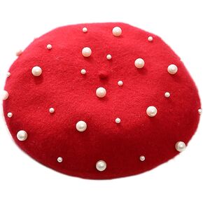 Utaly Wool French Berets Kids Girls Artist Painter Hats Winter Warm Beanie Cap for Little Girls Boys 2-6Years