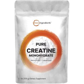 Creatine Monohydrate 5,000mg, 500 Capsules | Pure Creatine Pills – Micronized + Unflavored Powder Source, Easy Absorption | Pre Workout & Muscle Health Support | Keto, Non-GMO