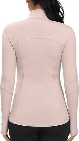 GYM RAINBOW Workout Jackets for Women, Full Zip Slim Fit Lightweight Athletic Running Sports Track Jacket with Pockets in Kuwait