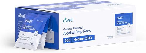 Alcohol Wipes, 400 Count | Medical & Professional Sterile Alcohol Prep Pads | Individually Wrapped 2-Ply Antiseptic Alcohol Pads Grreat for Fist Aid Kits & Personal Use | 400 Surgical Alcohol Swabs in Kuwait