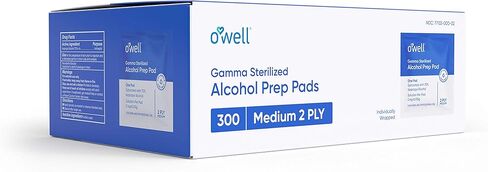 Alcohol Wipes, 400 Count | Medical & Professional Sterile Alcohol Prep Pads | Individually Wrapped 2-Ply Antiseptic Alcohol Pads Grreat for Fist Aid Kits & Personal Use | 400 Surgical Alcohol Swabs in Kuwait