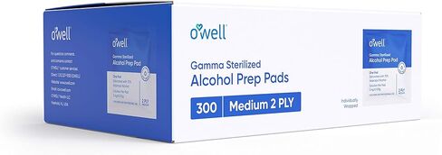Alcohol Wipes, 400 Count | Medical & Professional Sterile Alcohol Prep Pads | Individually Wrapped 2-Ply Antiseptic Alcohol Pads Grreat for Fist Aid Kits & Personal Use | 400 Surgical Alcohol Swabs in Kuwait