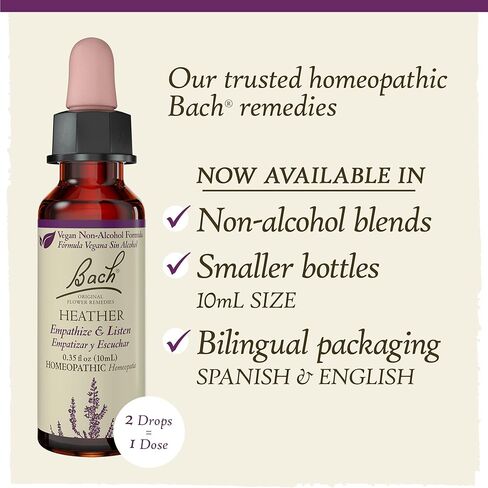 Bach Original Flower Remedies, Cherry Plum for Control (Non-Alcohol Formula), Natural Homeopathic Flower Essence, Holistic Wellness and Stress Relief, Vegan, 10mL Dropper in Saudi Arabia
