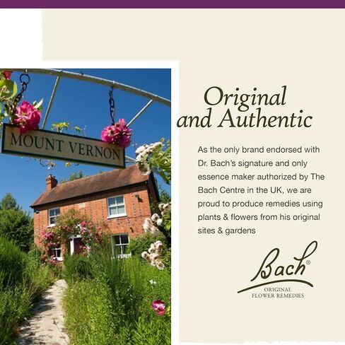 Bach Original Flower Remedies, Cherry Plum for Control (Non-Alcohol Formula), Natural Homeopathic Flower Essence, Holistic Wellness and Stress Relief, Vegan, 10mL Dropper in Saudi Arabia