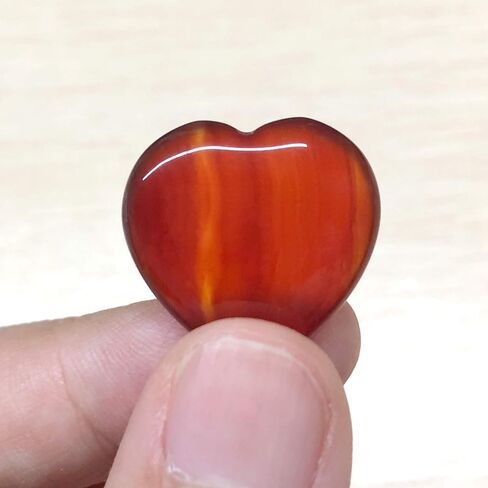 Marrywindix 15 Packs 0.8 Inch Healing Crystal Natural Amethyst Heart Love Carved Palm Worry Stone Chakra Reiki Balancing in Kuwait