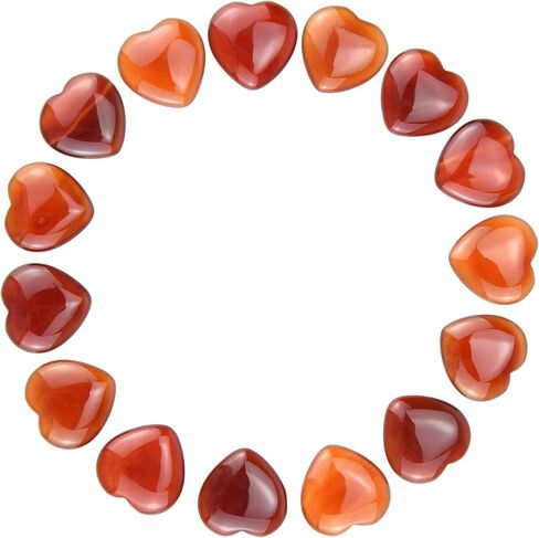 Marrywindix 15 Packs 0.8 Inch Healing Crystal Natural Amethyst Heart Love Carved Palm Worry Stone Chakra Reiki Balancing in Kuwait