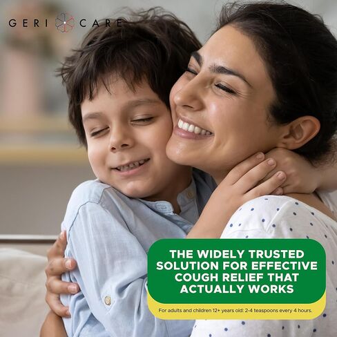 Geri-Tussin, Sugar Free, Alcohol Free, Cold and Cough Relief, Guaifenesin Syrup 100 mg/ 5 mL, 16 oz in Kuwait