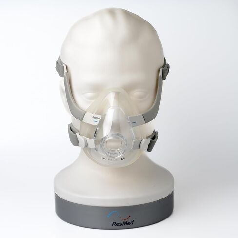 أشرطة بديلة للرأس لقناع CPAP من شركة ResMed AirFit F20 لكامل الوجه من Snugell | اللون الرمادي والأزرق | حزمة من شريطين | المشابك غير متضمنة | مادة النايلون الفاخرة المتينة in Kuwait