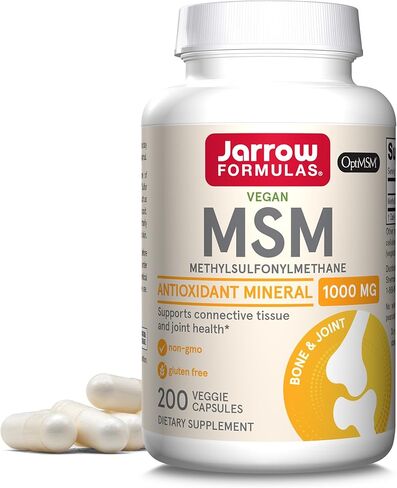 Jarrow Formulas MSM - 2.2 lbs Powder - Methylsulfonylmethane - Source of Sulfur - Antioxidant - Dietary Supplement Supports & Strengthens Joints - Approx. 1000 Servings in Saudi Arabia