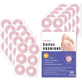 Corn Cushions, Corn Removers for Feet, Oval Callus Pads, Soft Foam Callus Cushions, Waterproof Corn Protectors, Self-Stick Adhesive Cushions, Relief Pain from Calluses, Corns, Blisters, Heel Frictions