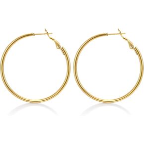 FRUMOS 14K Gold Plated Earrings for Women Girls Dainty Pendant Earrings with 925 Sterling Silver Post Jewelry Gifts