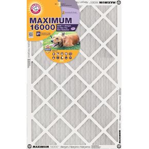 Arm & Hammer Max Allergen & Odor Reduction 14x20x1 Air and Furnace Filter, MERV 11, 4-Pack