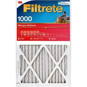 Filtrete 16x25x2 Air Filter MPR 1000 MERV 11, Allergen Defense, 4 Pack (exact dimensions 15.5x24.5x1.75)