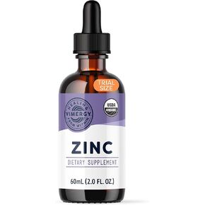 Vimergy Organic Kids Zinc Sulfate – Ages 1-18- Liquid Minerals - Immune Support- Bone & Brain Health– Antioxidant– Alcohol & Gluten-Free, Non-GMO, Kosher, Vegan & Paleo Friendly (55 ml)