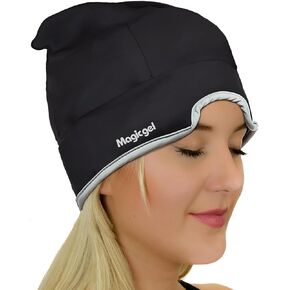 Magic Gel Migraine Ice Head Wrap | Real Migraine & Tension Headache Relief | The Original Migraine Cap | Cold, Comfortable, Dark & Cool, Loved by Thousands (Purple)