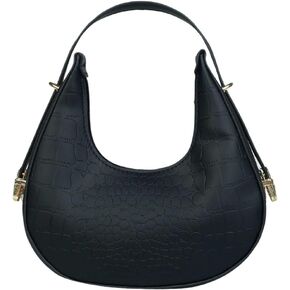 Verdusa Women's Metallic PU Leather Handbag Top Handle Hobo Purse Shoulder Bags