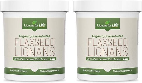 Lignans For Life Flaxseed Hulls Bulk Powder, 60 Servings - USDA Certified Organic Flaxseed in Kuwait